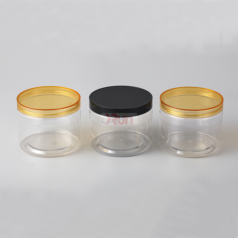 100x80mm 45g en plastique PET peut conteneurs cosmétiques personnalisés pots de stockage de collations avec joints de couvercles